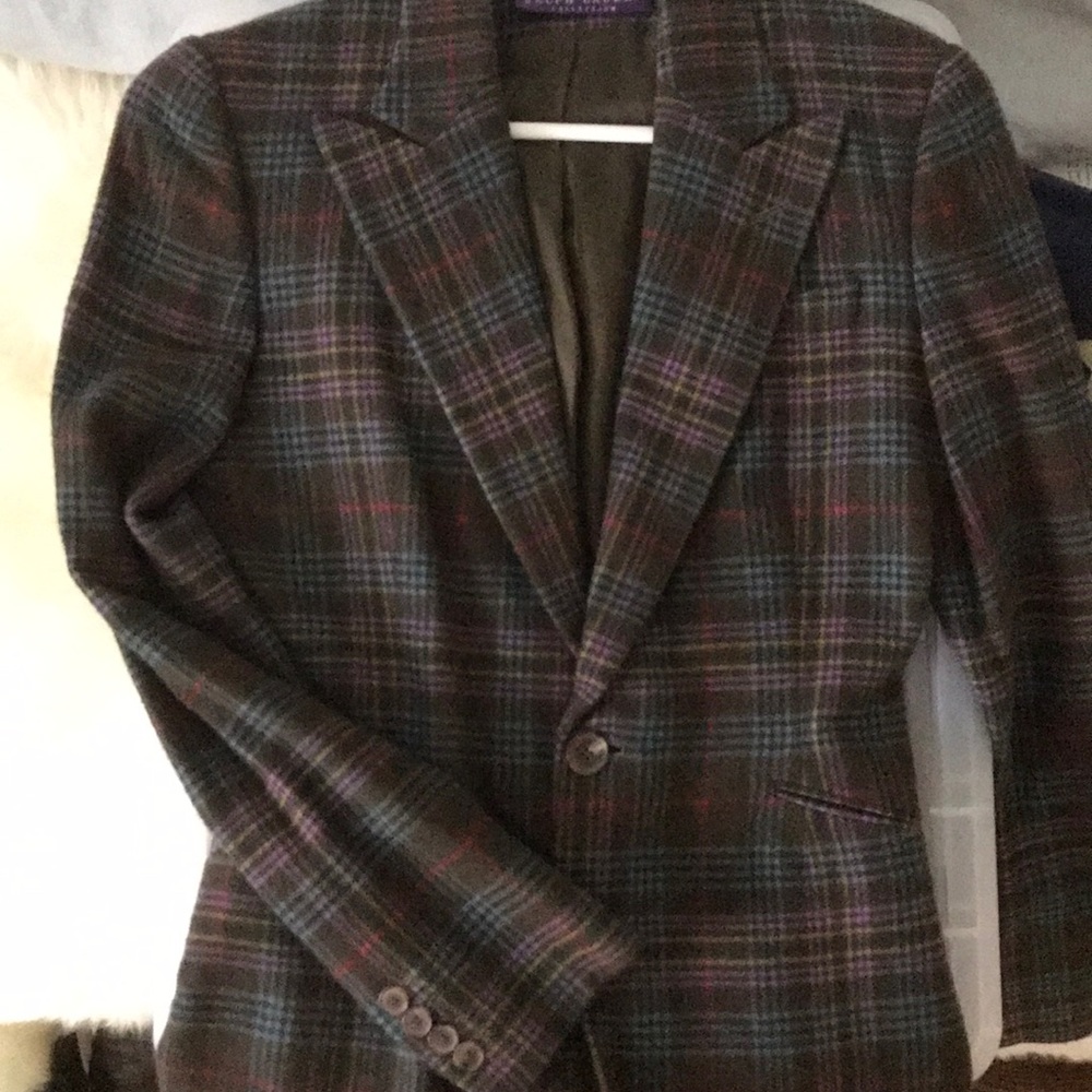 Ralph Lauren plaid blazer